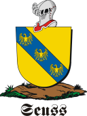 German shield on a mount for Seuss