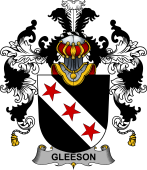 Irish Family Coat of Arms (v.25b) Gleeson or O'Glissane