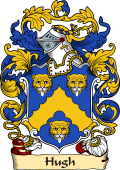 English or Welsh Family Coat of Arms (v.23) for Hugh (Ref Berry)