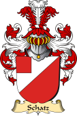 v.23 Coat of Family Arms from Germany for Schatz