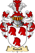 Welsh Family Coat of Arms (v.23) for Russell (of Brimaston, Pembrokeshire)