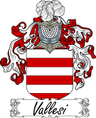 Araldica Italiana Coat of arms used by the Italian family Vallesi