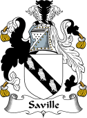 English Coat of Arms for the family Saville