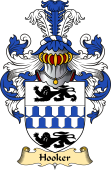 English Coat of Arms (v.23) for the family Hooker