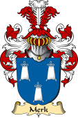v.23 Coat of Family Arms from Germany for Merk