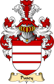 English Coat of Arms (v.23) for the family Pusey