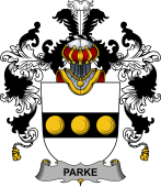 Irish Family Coat of Arms (v.25b) Parke