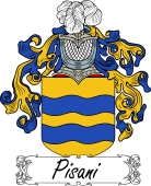Araldica Italiana Coat of arms used by the Italian family Pisani