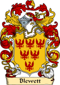 English or Welsh Family Coat of Arms (v.23) for Blewett