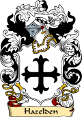 English or Welsh Family Coat of Arms (v.23) for Hazelden (Goldington, Bedfordshire)