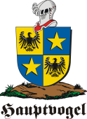 German shield on a mount for Hauptvogel