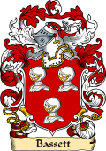 English or Welsh Family Coat of Arms (v.23) for Bassett