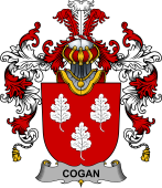 Irish Family Coat of Arms (v.25b) Cogan or O'Cogan