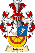 v.23 Coat of Family Arms from Germany for Huttner