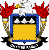Coat of arms used by the Grymes family in the United States of America