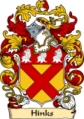 English or Welsh Family Coat of Arms (v.23) for Hinks (London)