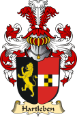 v.23 Coat of Family Arms from Germany for Hartleben