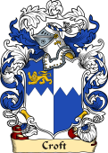 English or Welsh Family Coat of Arms (v.23) for Croft