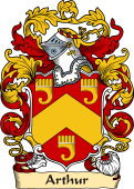 English or Welsh Family Coat of Arms (v.23) for Arthur