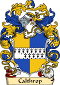 English or Welsh Family Coat of Arms (v.23) for Calthrop (or Calthorp London, 1588)