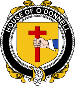 Irish Coat of Arms Badge for the O'DONNELL family