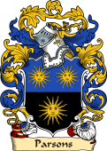 English or Welsh Family Coat of Arms (v.23) for Parsons