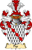 English Coat of Arms (v.23) for the family Pye