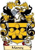 English or Welsh Family Coat of Arms (v.23) for Maney (Linton, Kent)