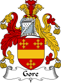 English Coat of Arms for the family Gore