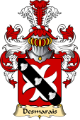 French Family Coat of Arms (v.23) for Desmarais