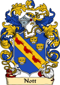 English or Welsh Family Coat of Arms (v.23) for Nott (London and Kent 1587)