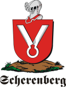 German shield on a mount for Scherenberg