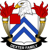 Coat of arms used by the Dexter family in the United States of America