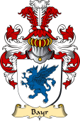 v.23 Coat of Family Arms from Germany for Bayr