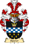 v.23 Coat of Family Arms from Germany for Sperer