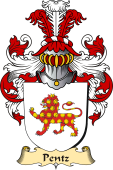 v.23 Coat of Family Arms from Germany for Pentz