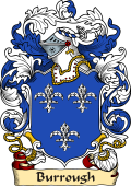 English or Welsh Family Coat of Arms (v.23) for Burrough (or Burrow Lincolnshire)