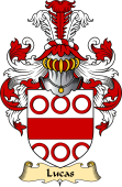 English Coat of Arms (v.23) for the family Lucas