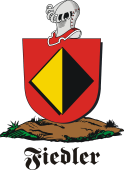 German shield on a mount for Fiedler