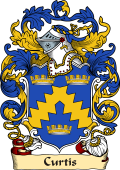 English or Welsh Family Coat of Arms (v.23) for Curtis