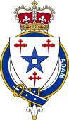 Families of Britain Coat of Arms Badge for: Adam (Scotland)