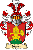 v.23 Coat of Family Arms from Germany for Diener