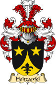 v.23 Coat of Family Arms from Germany for Holtzapfel