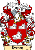 English or Welsh Family Coat of Arms (v.23) for Everett (Kent)