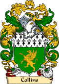 English or Welsh Family Coat of Arms (v.23) for Collins