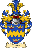 English Coat of Arms (v.23) for the family Curtis