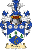 Scottish Family Coat of Arms (v.23) for Paisley or Pasley