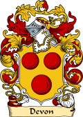 English or Welsh Family Coat of Arms (v.23) for Devon (Ref Berry)