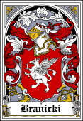 Polish Coat of Arms Bookplate for Branicki