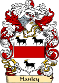 English or Welsh Family Coat of Arms (v.23) for Hanley (or Handley Nottinghamshire)